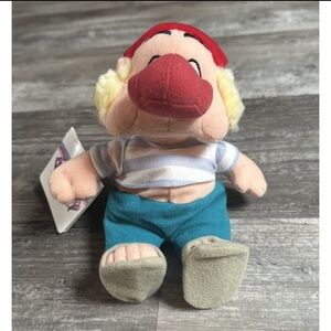 RETIRED Mr. Smee Peter Pan Plush Disney Store Parks SMEE Mini Bean Bag 8" NWT